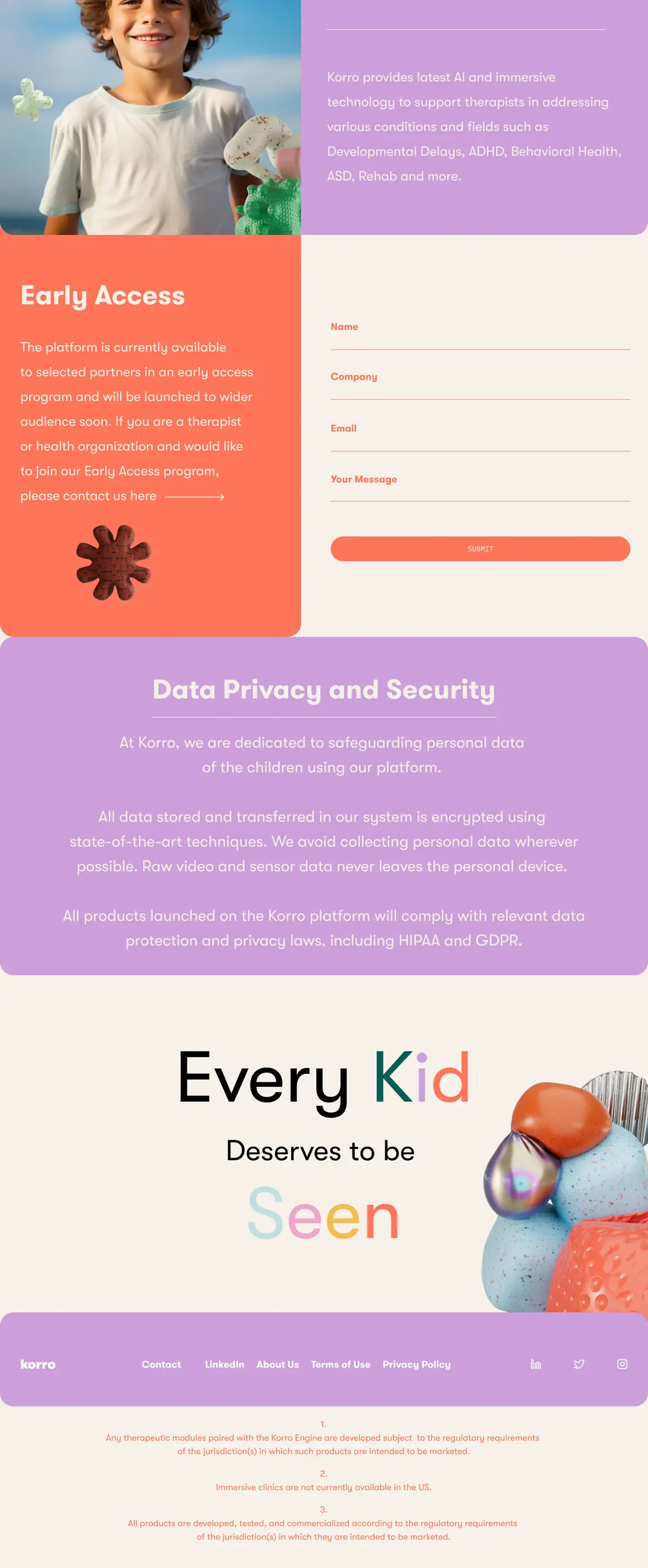 The end of the Korro homepage: early access, privacy and the line every kid deserves to be seen