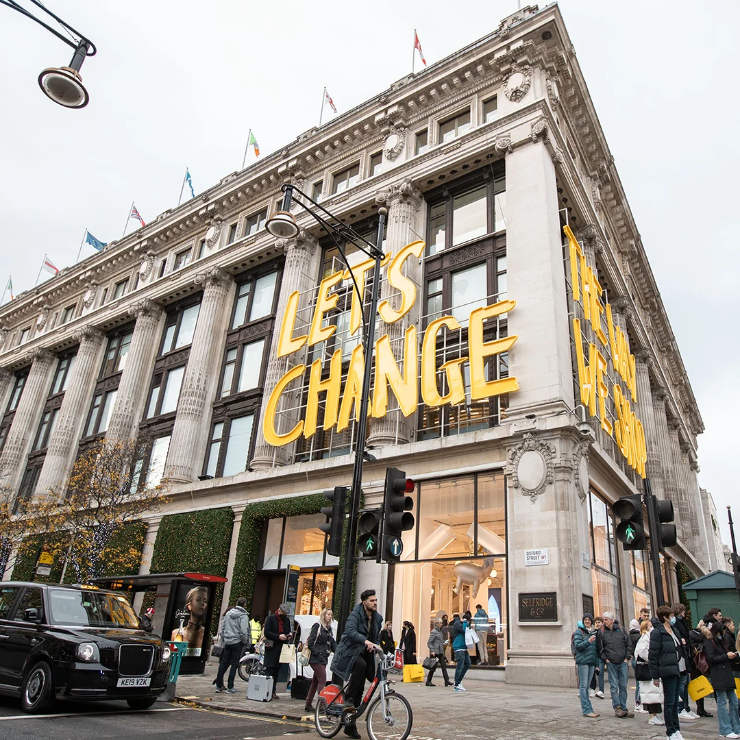 The Selfridges building on Oxford Street, London