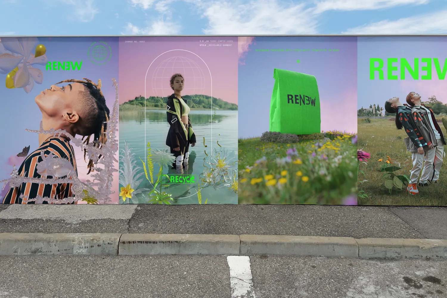 A RENEW poster on a wall